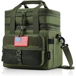 Tactical Lunch Box for Men, Double Deck Expandable Lunch Bag, Large Leakproof